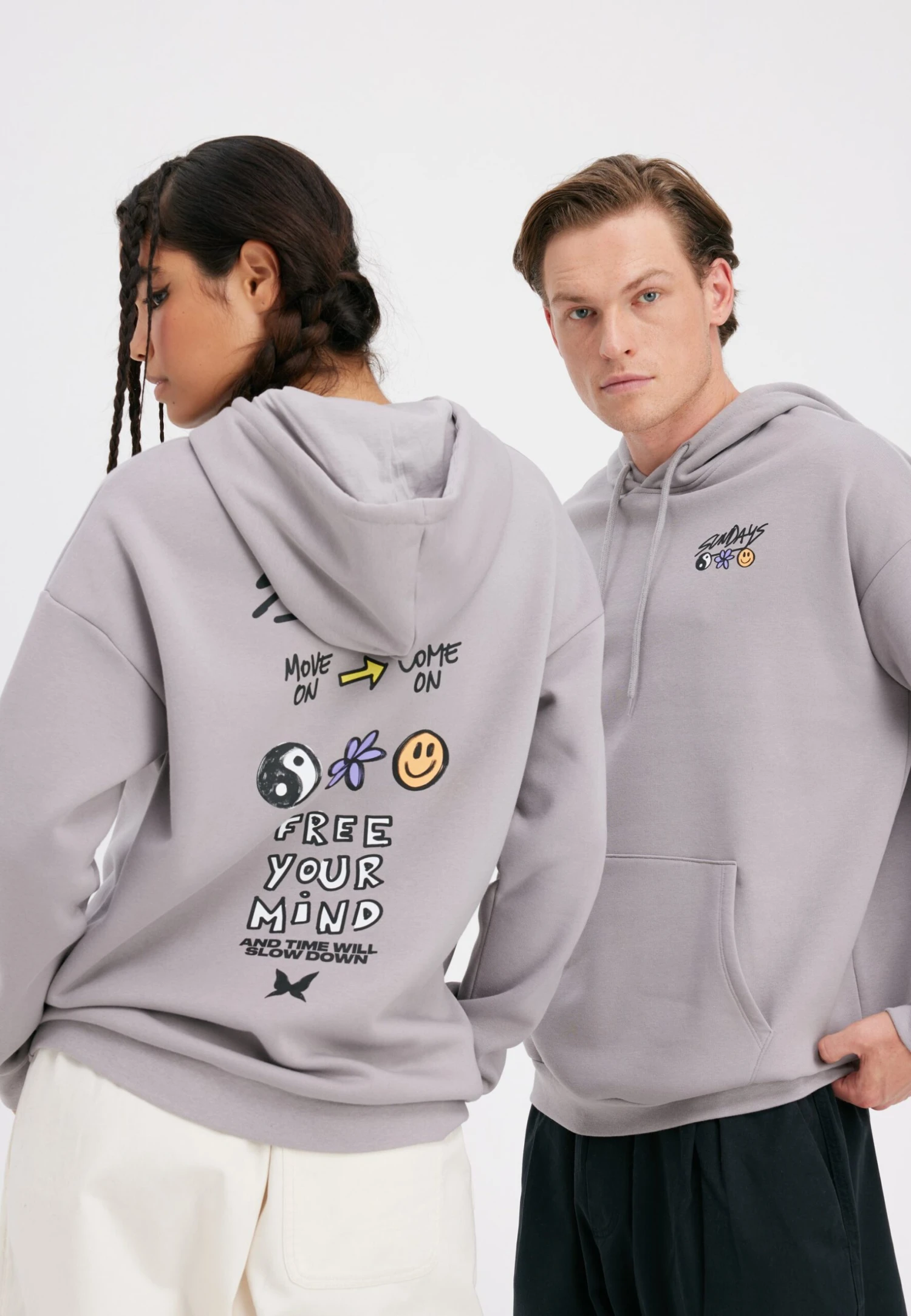 YOURTURN UnisexFelpaGrey Uomo Maglieria E Felpe YO1210168-C11 1 YOURTURN UnisexFelpaGrey Uomo Maglieria E Felpe YO1210168-C11