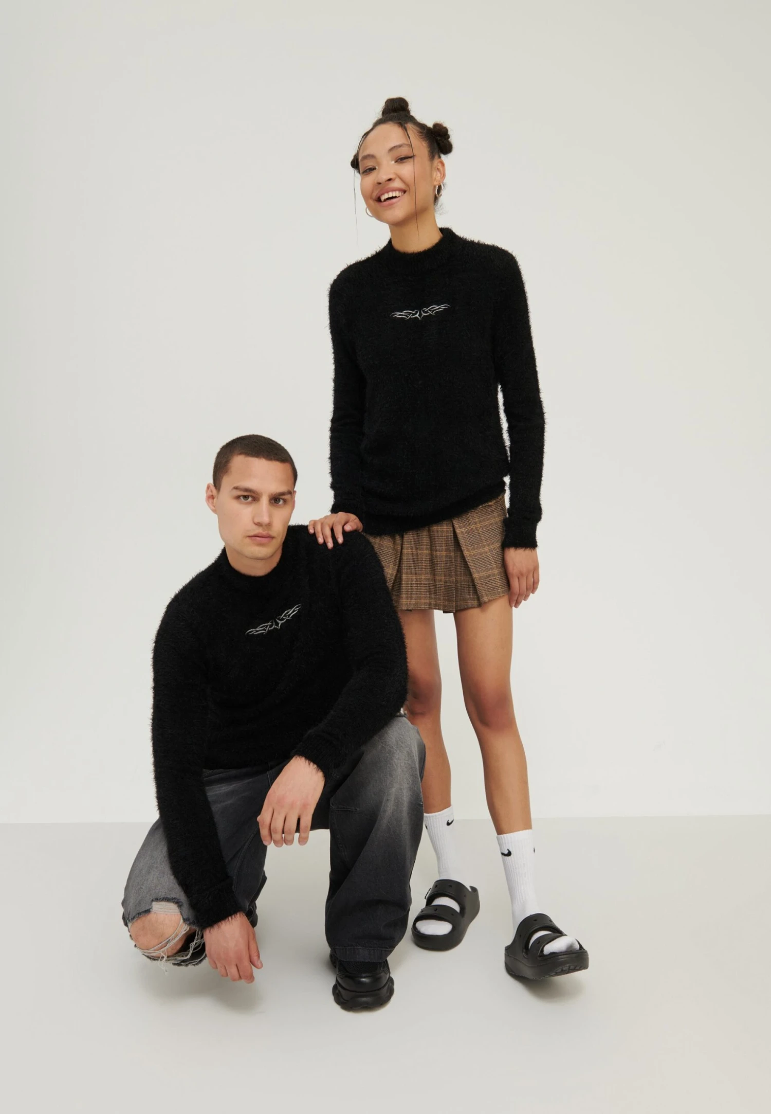 YOURTURN UnisexMaglioneBlack Uomo Maglieria YO122Q056-Q11 2 YOURTURN UnisexMaglioneBlack Uomo Maglieria YO122Q056-Q11 - immagine 2