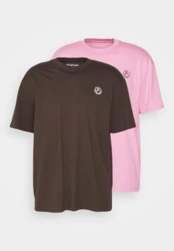 YOURTURN Unisex 2 PackT-Shirt Con StampaBrownPink Uomo T-shirt E Polo YO1210122-O11 -Yourturn 082ccdc8e8804e22bd05332c3ea33b6f scaled