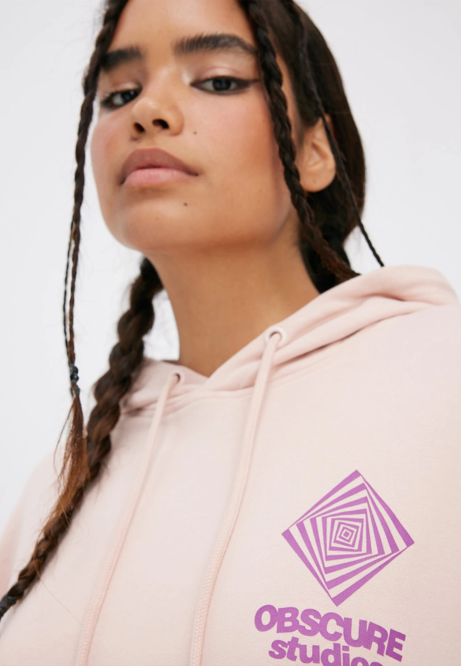 YOURTURN Unisex - Felpa Con Cappuccio - Pink 5 YOURTURN Unisex - Felpa Con Cappuccio - Pink - immagine 5