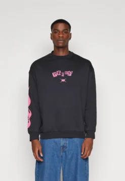 YOURTURN Burn Crew UnisexFelpaBlack Donna Felpe YO121013Z-Q11