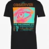 YOURTURN Unisex Observer T-Shirt Con StampaBlack Donna T-shirt E Top YO1210036-Q11