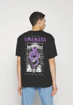 YOURTURN Dragon Graphic TeeUnisexT-Shirt Con StampaBlack Uomo T-shirt E Polo YO1210128-Q11