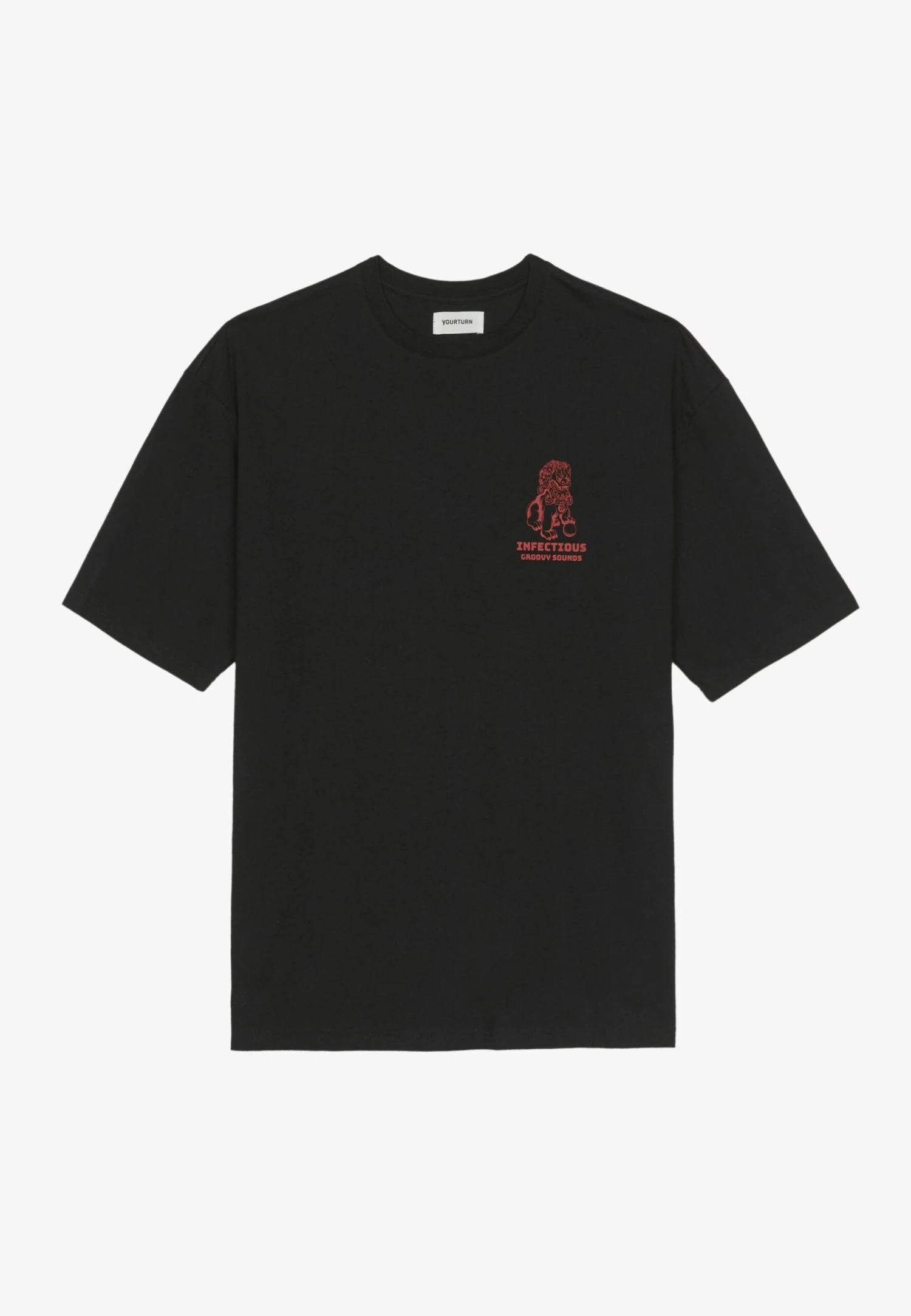 YOURTURN UnisexT-Shirt Con StampaBlack Uomo T-shirt E Polo YO121017D-Q11 5 YOURTURN UnisexT-Shirt Con StampaBlack Uomo T-shirt E Polo YO121017D-Q11 - immagine 5