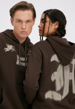 YOURTURN Unisex - Felpa Con Cappuccio - Brown -Yourturn 20ab969e12d842189dedbe6004fc5bfe scaled