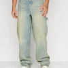 YOURTURN Wide Leg Unisex- Jeans Baggy - Blue Denim