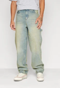 YOURTURN Wide Leg Unisex- Jeans Baggy - Blue Denim
