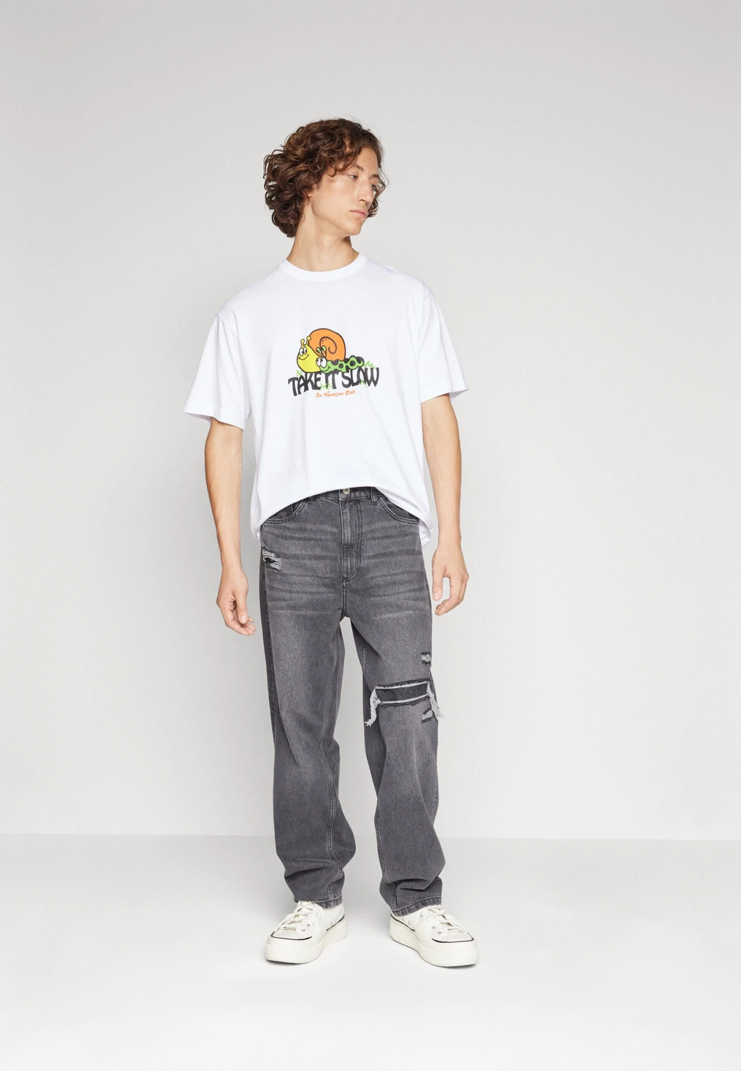 YOURTURN Straight Leg Relaxed UnisexJeans BaggyBlack Denim Donna Jeans YO121014K-Q11 2 YOURTURN Straight Leg Relaxed UnisexJeans BaggyBlack Denim Donna Jeans YO121014K-Q11 - immagine 2