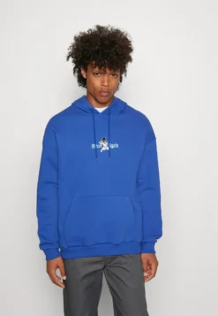 YOURTURN Never Again Hoodie UnisexFelpa Con CappuccioDark Blue Donna Felpe YO1210114-K11