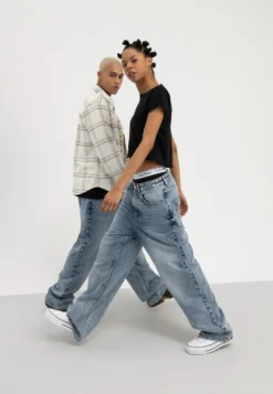 YOURTURN Baggy Jeans UnisexJeans BaggyDark Blue Denim Donna Jeans YO121010X-K11 -Yourturn 47039cf62e0e4223bb19b517ea683054 scaled