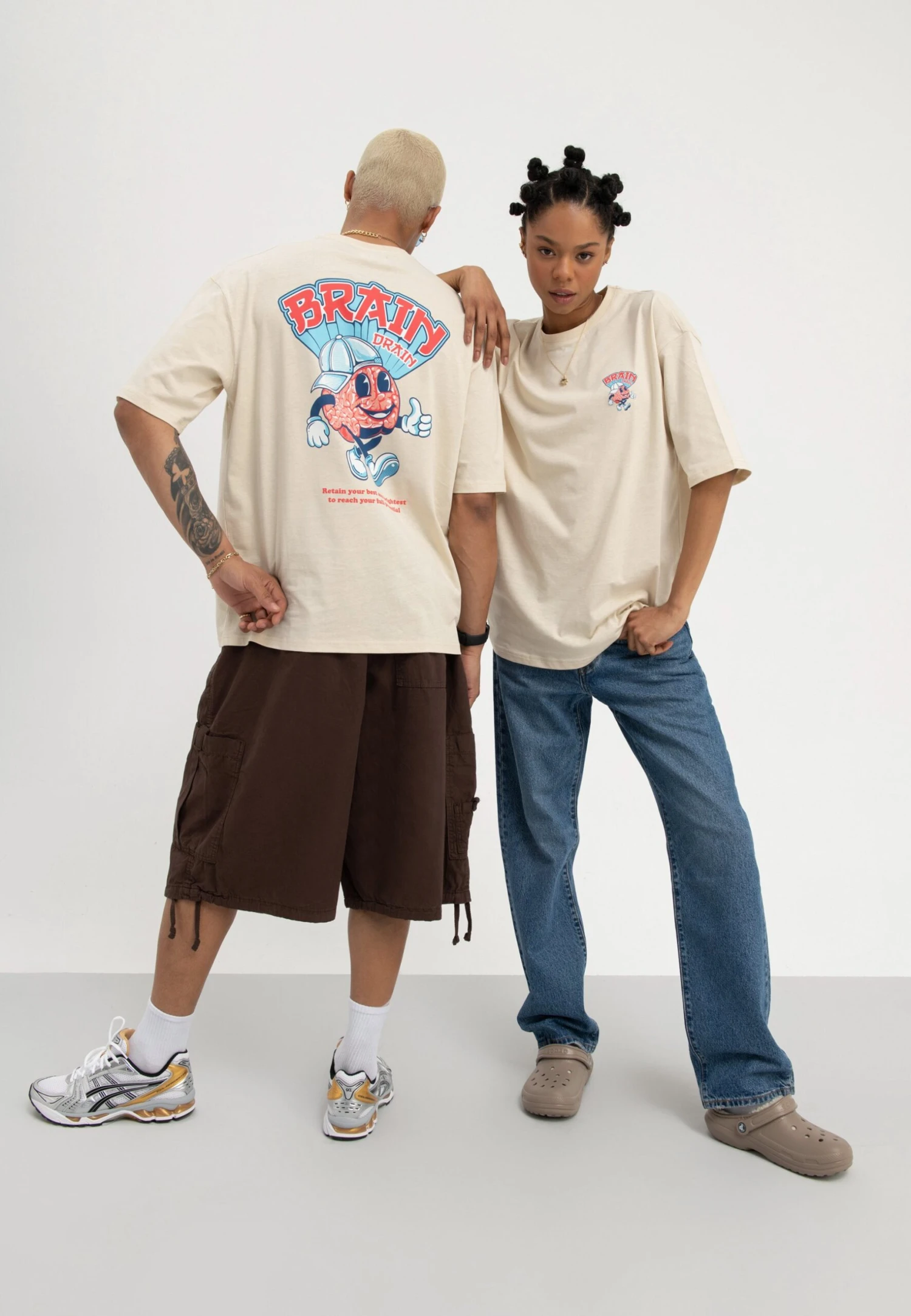 YOURTURN UnisexT-Shirt Con StampaBeige Uomo T-shirt E Polo YO121010B-B11 1 YOURTURN UnisexT-Shirt Con StampaBeige Uomo T-shirt E Polo YO121010B-B11