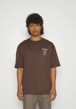 YOURTURN UnisexT-Shirt Con StampaBrown Donna T-shirt E Top YO12100YB-O11