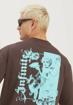 YOURTURN Unisex - T-Shirt Con Stampa - Brown -Yourturn 4bf86ee3477d4ca9be8c37ec2526968a scaled