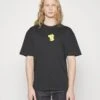YOURTURN Pokemon Pikachu Unisex - T-Shirt Con Stampa - Black