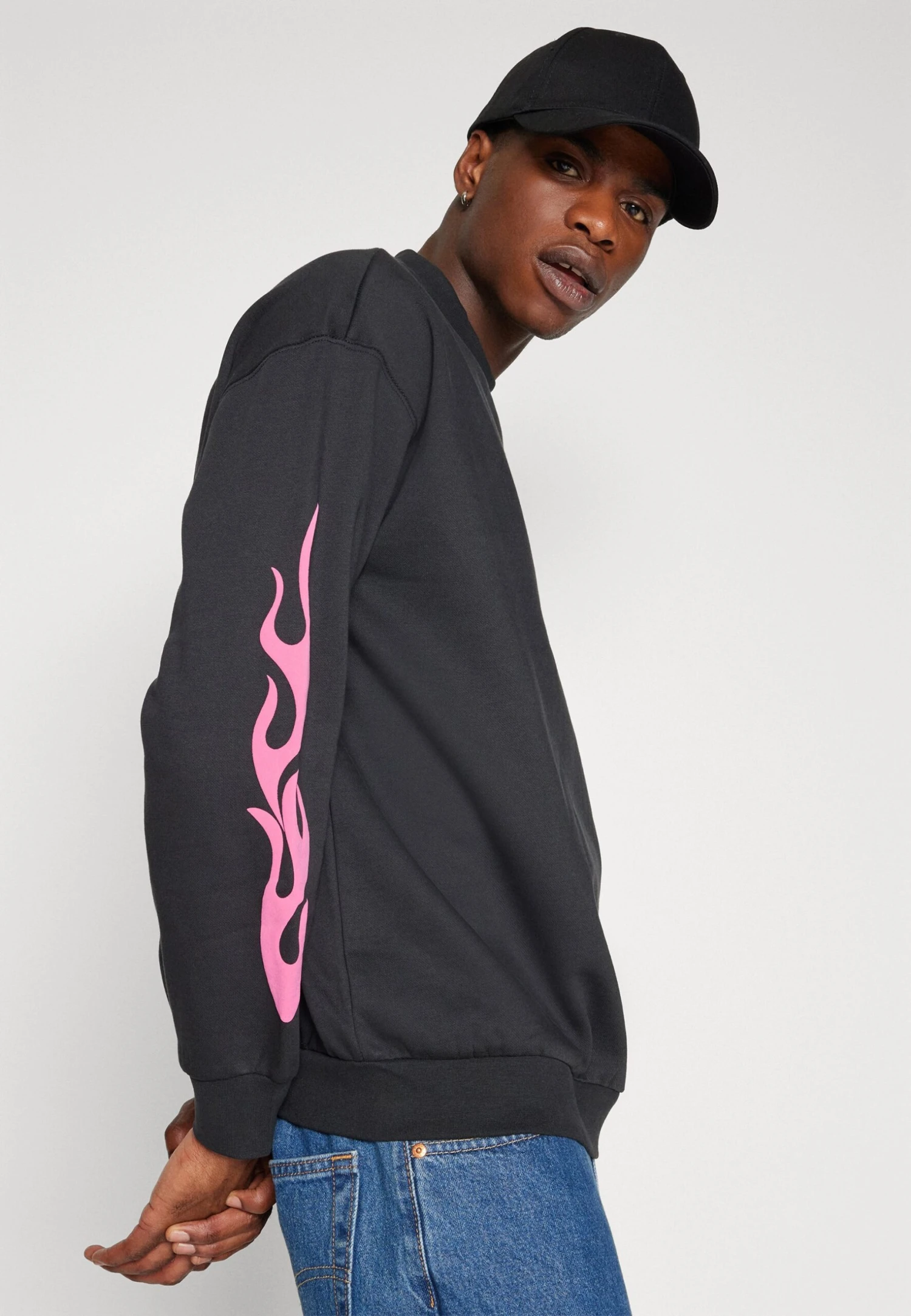 YOURTURN Burn Crew UnisexFelpaBlack Donna Felpe YO121013Z-Q11 4 YOURTURN Burn Crew UnisexFelpaBlack Donna Felpe YO121013Z-Q11 - immagine 4