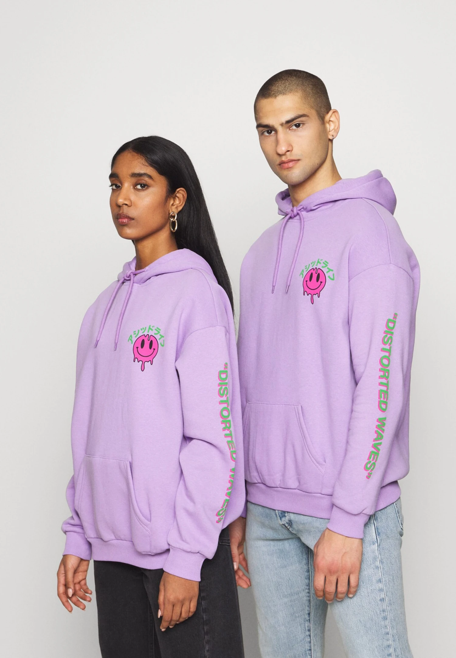YOURTURN Unisex - Felpa Con Cappuccio - Lilac 1 YOURTURN Unisex - Felpa Con Cappuccio - Lilac