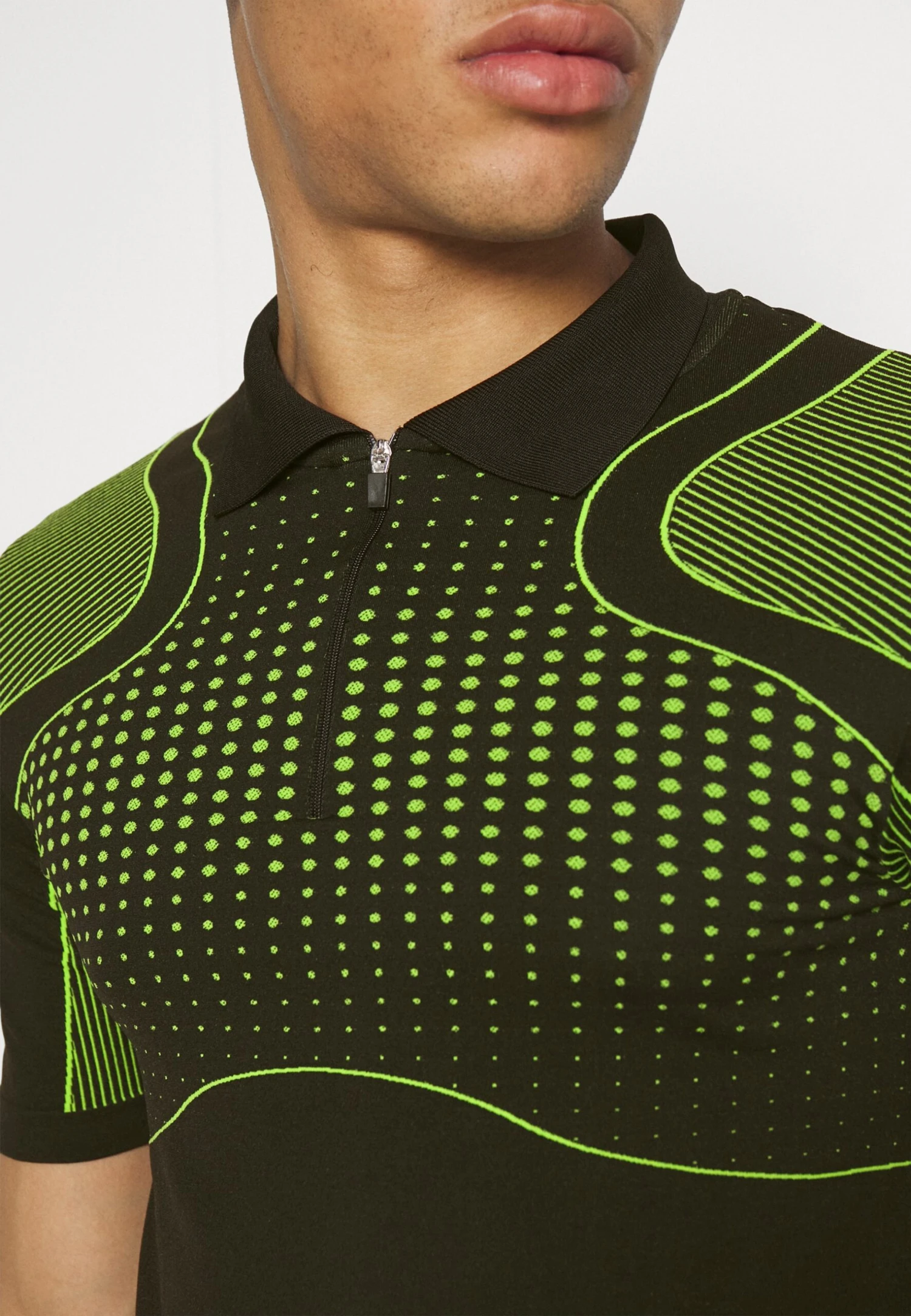 YOURTURN Unisex - Polo - Black/Green 6 YOURTURN Unisex - Polo - Black/Green - immagine 6