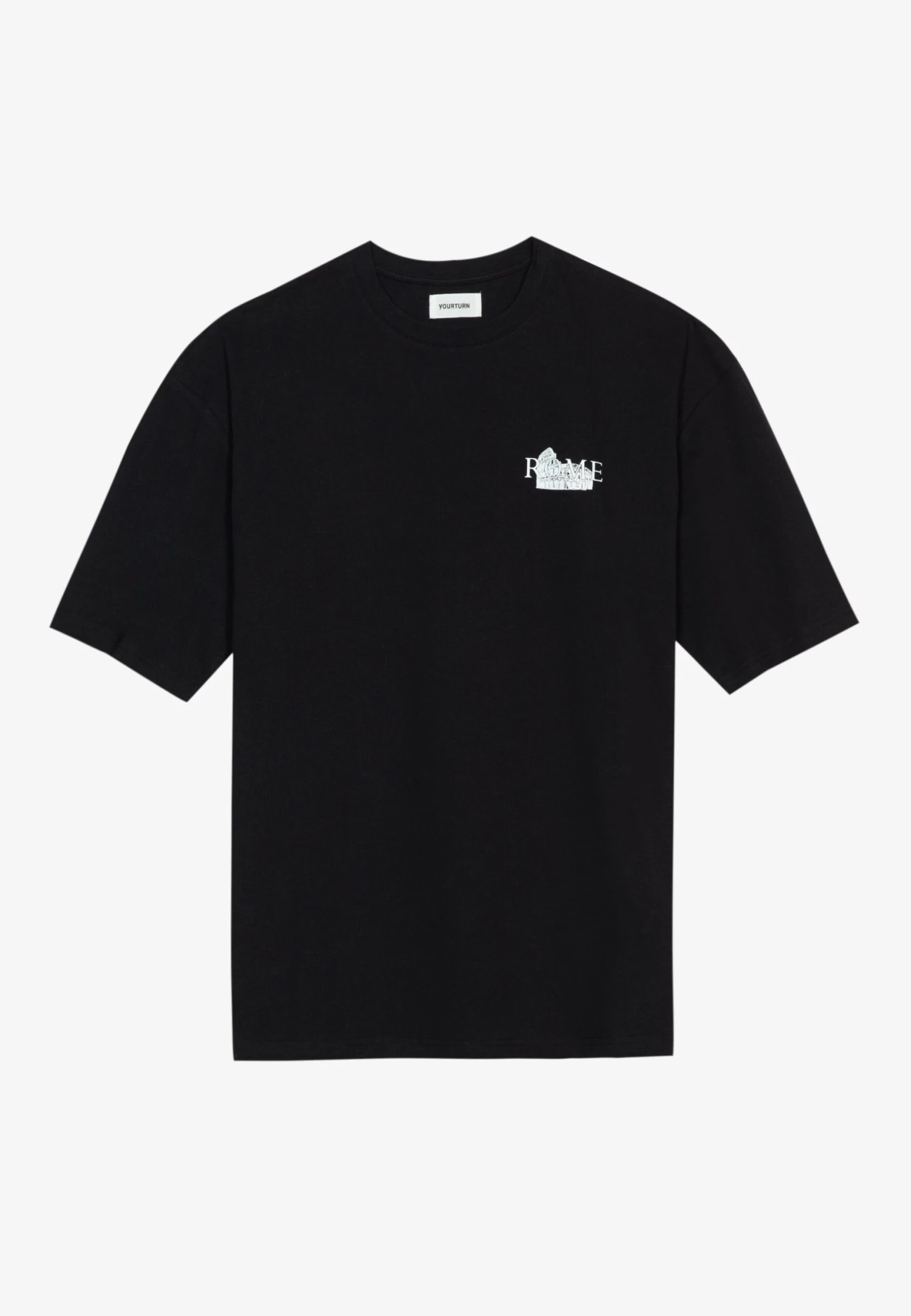 YOURTURN Rome Tee UnisexT-Shirt Con StampaBlack Donna T-shirt E Top YO121010C-Q11 4 YOURTURN Rome Tee UnisexT-Shirt Con StampaBlack Donna T-shirt E Top YO121010C-Q11 - immagine 4