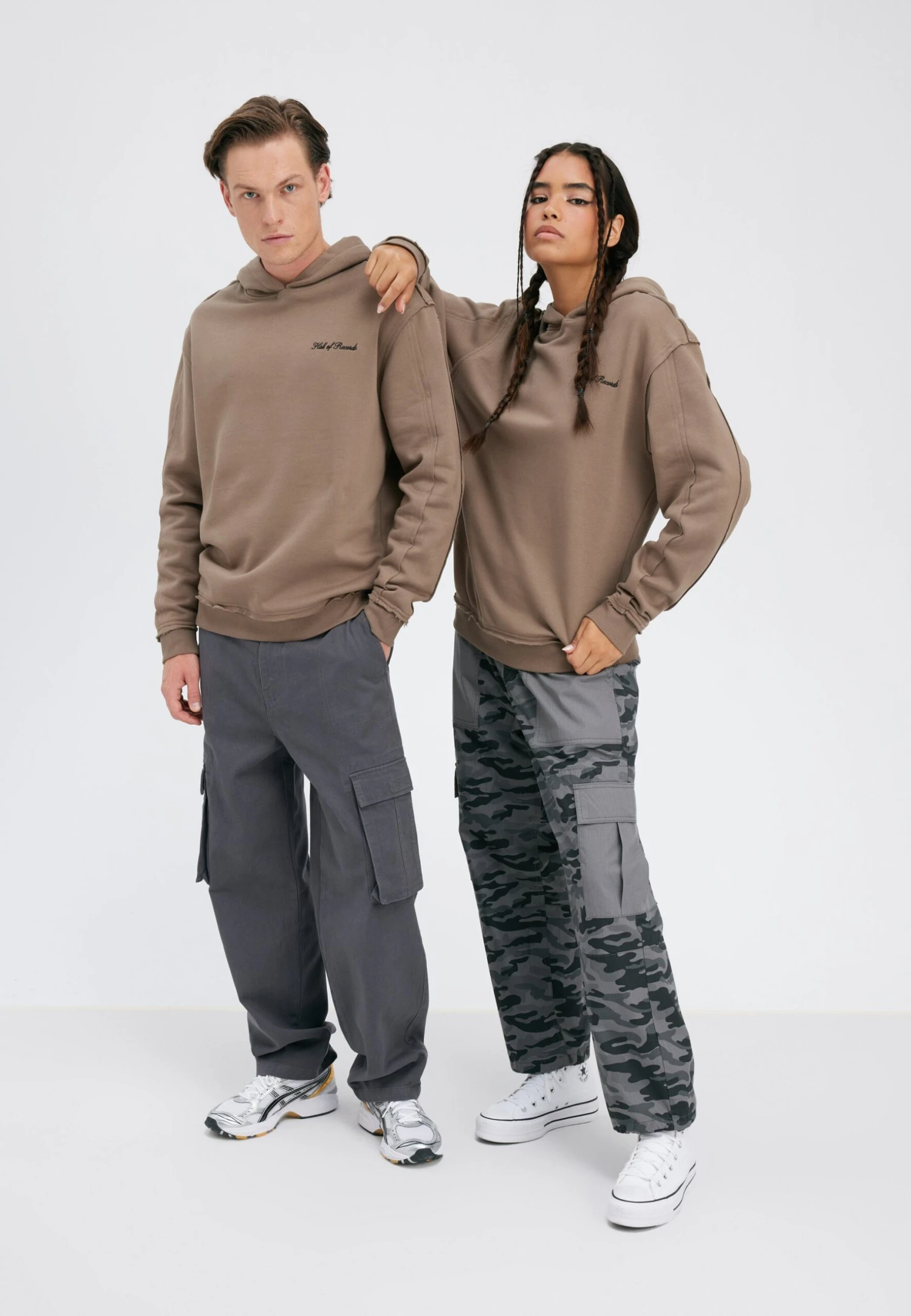 YOURTURN UnisexFelpa Con CappuccioMottled Beige Uomo Maglieria E Felpe YO121011T-B11 2 YOURTURN UnisexFelpa Con CappuccioMottled Beige Uomo Maglieria E Felpe YO121011T-B11 - immagine 2