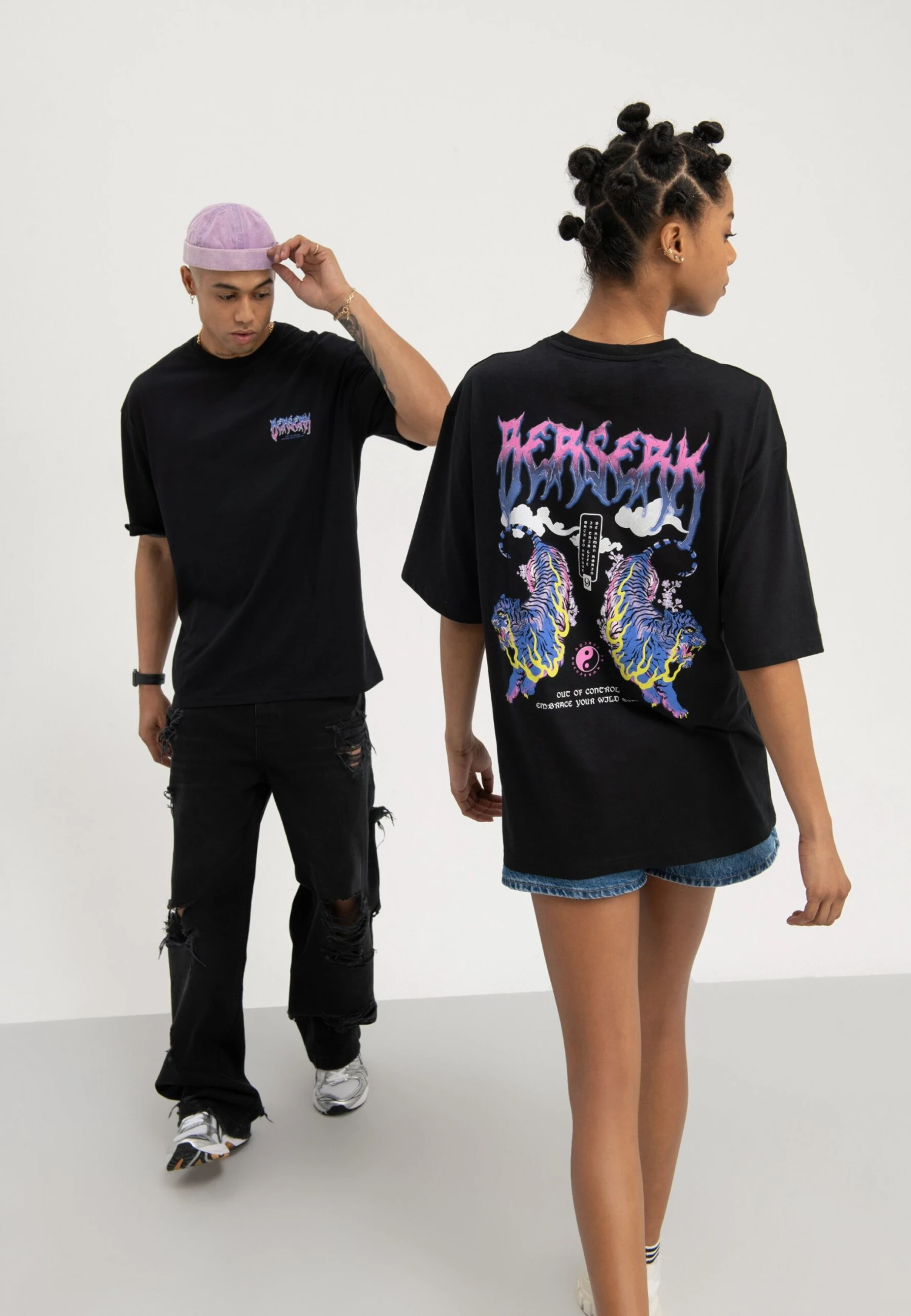 YOURTURN UnisexT-Shirt Con StampaBlack Donna T-shirt E Top YO121010A-Q11 2 YOURTURN UnisexT-Shirt Con StampaBlack Donna T-shirt E Top YO121010A-Q11 - immagine 2