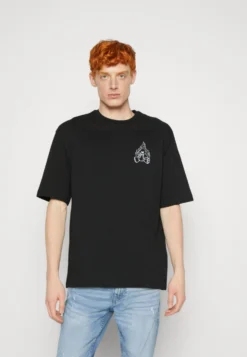 YOURTURN UnisexT-Shirt Con StampaBlack Uomo T-shirt E Polo YO121012P-Q11