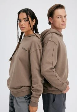 YOURTURN UnisexFelpa Con CappuccioMottled Beige Uomo Maglieria E Felpe YO121011T-B11