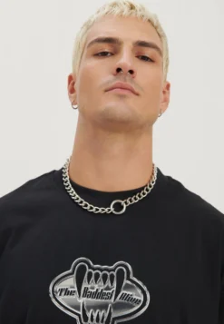 YOURTURN Unisex - T-Shirt Con Stampa - Black -Yourturn 79fc75401a2440f18a9e5dcfdba66beb scaled