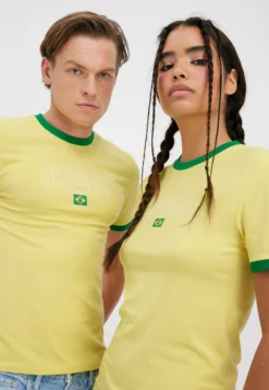 YOURTURN UnisexT-Shirt Con StampaYellow Donna T-shirt E Top YO121015B-E11