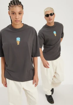 YOURTURN T-Shirt Con Stampa - Dark Grey