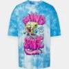 YOURTURN Spongebob Tie Dye Graphic TeeT-Shirt Con StampaBlue Uomo T-shirt E Polo YO12100SA-K11