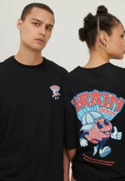 YOURTURN UnisexT-Shirt Con StampaBlack Uomo T-shirt E Polo YO121010B-Q11