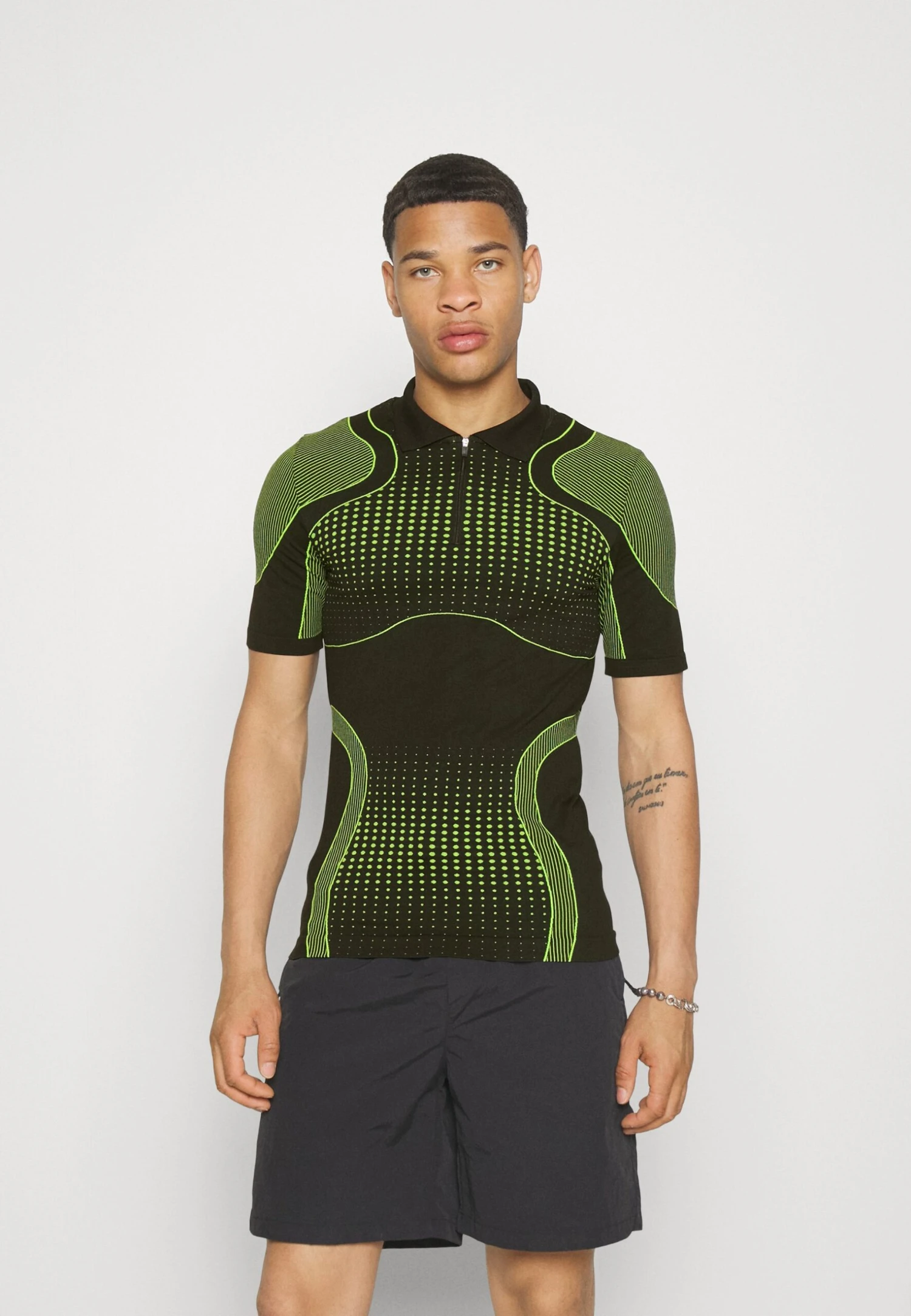 YOURTURN Unisex - Polo - Black/Green 1 YOURTURN Unisex - Polo - Black/Green