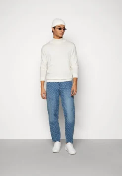 Phluid Project X YourturnHeavily DistressedJeans BaggyBlue Denim Donna Jeans YO12100TS-K11