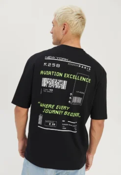 YOURTURN UnisexT-Shirt Con StampaBlack Uomo T-shirt E Polo YO121015S-Q11