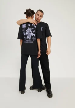 YOURTURN UnisexT-Shirt Con StampaBlack Uomo T-shirt E Polo YO1210109-Q11