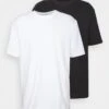 YOURTURN 2 Pack UnisexT-Shirt BasicBlack/White Uomo T-shirt E Polo YO12100L6-Q11
