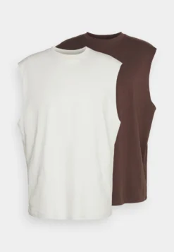 YOURTURN Unisex 2 PackTopLight Grey/Brown Donna T-shirt E Top YO12100WW-C11 -Yourturn b4a185206552426fb7c0ed2c990e63df scaled