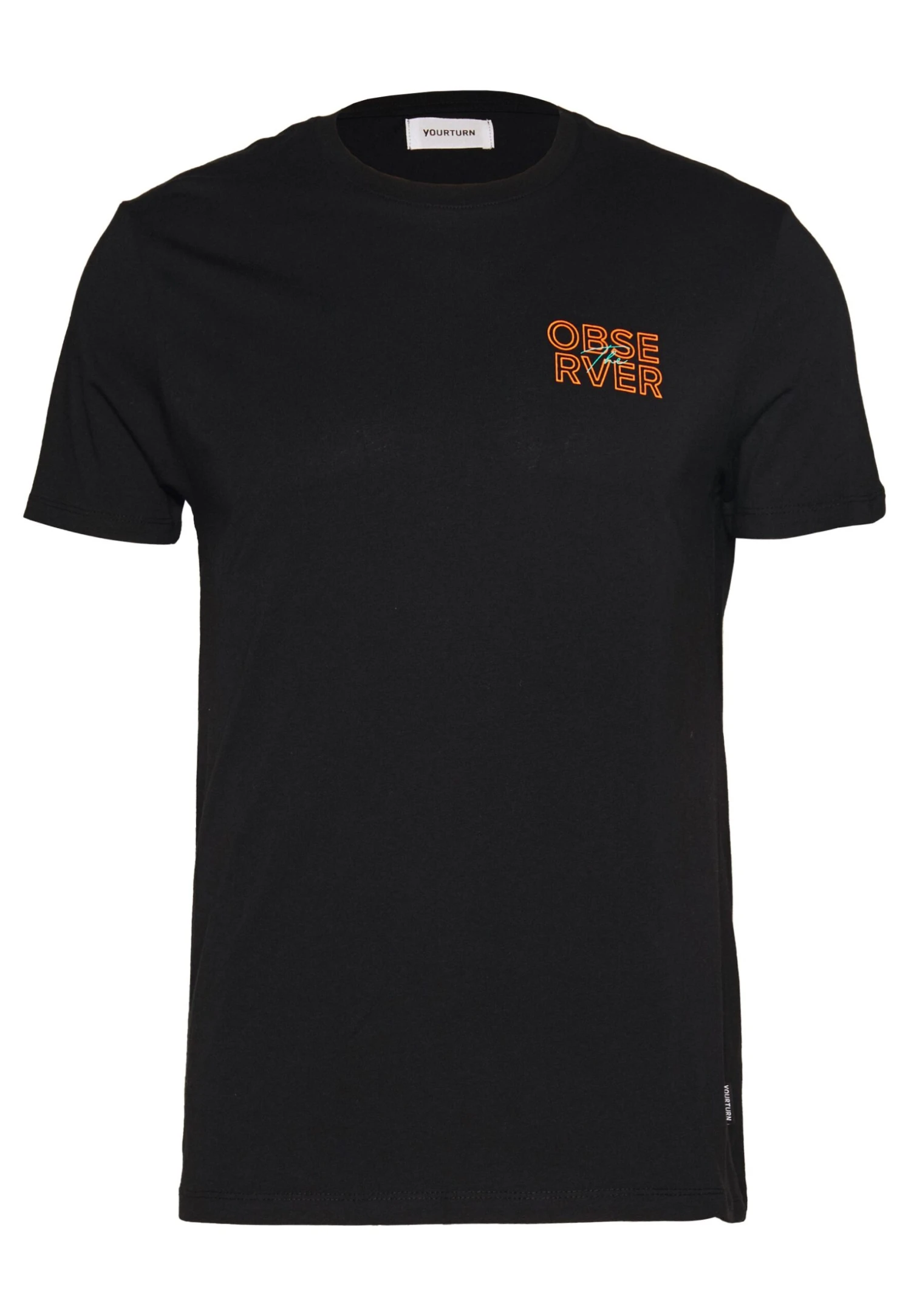 YOURTURN Unisex Observer T-Shirt Con StampaBlack Donna T-shirt E Top YO1210036-Q11 2 YOURTURN Unisex Observer T-Shirt Con StampaBlack Donna T-shirt E Top YO1210036-Q11 - immagine 2