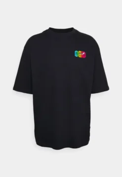 YOURTURN Graphic Tee With Foil Ticket UnisexT-Shirt Con StampaBlack Donna T-shirt E Top YO12100R6-Q11