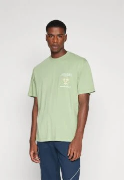 YOURTURN Moon Face Graphic Tee UnisexT-Shirt Con StampaGreen Uomo T-shirt E Polo YO121012X-M11