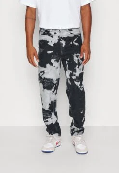 YOURTURN Unisex Moonwash UnisexJeans BaggyBlack Uomo Jeans YO12100LK-Q11