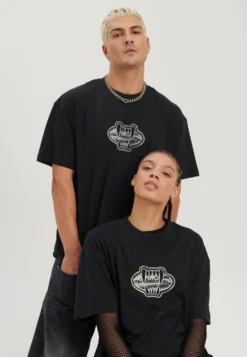 YOURTURN Unisex - T-Shirt Con Stampa - Black -Yourturn cb41b3938df6462bb090e4fe89c19548 scaled