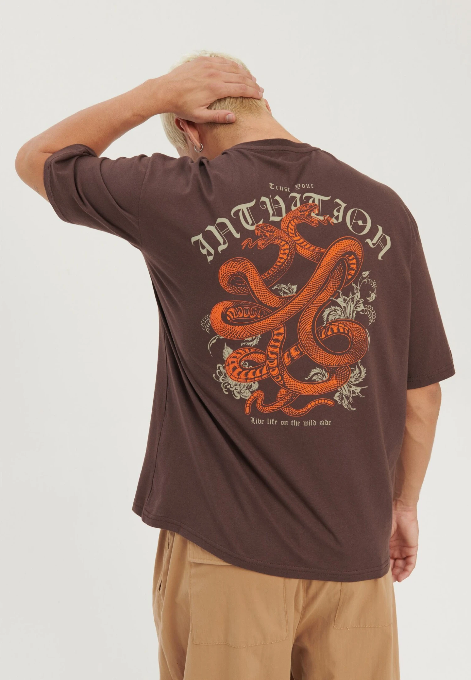 YOURTURN UnisexT-Shirt Con StampaBrown Uomo T-shirt E Polo YO121017B-O11 3 YOURTURN UnisexT-Shirt Con StampaBrown Uomo T-shirt E Polo YO121017B-O11 - immagine 3