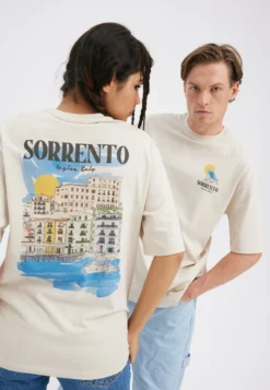 YOURTURN UnisexT-Shirt Con StampaBeige Uomo T-shirt E Polo YO121015G-B11