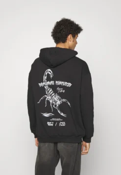 YOURTURN Scorpio Relaxed HoodieFelpa Con Cappuccio Black Donna Felpe YO1210152-Q11