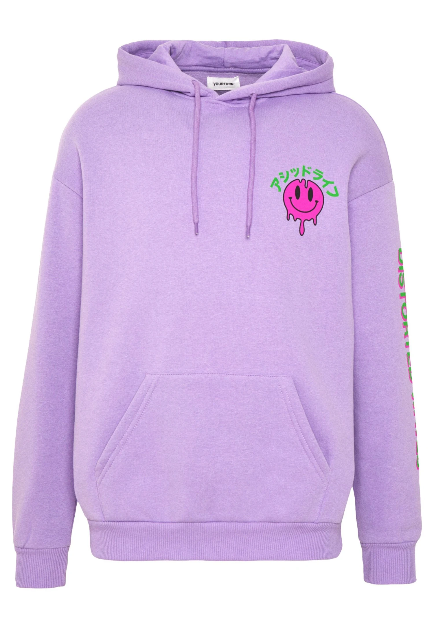 YOURTURN Unisex - Felpa Con Cappuccio - Lilac 5 YOURTURN Unisex - Felpa Con Cappuccio - Lilac - immagine 5