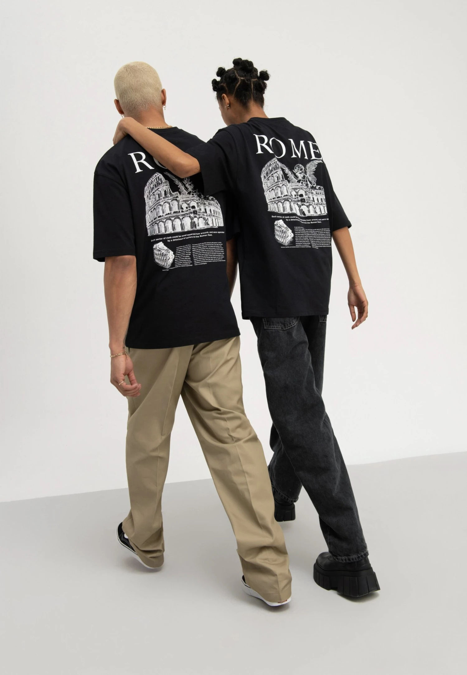 YOURTURN Rome Tee UnisexT-Shirt Con StampaBlack Donna T-shirt E Top YO121010C-Q11 1 YOURTURN Rome Tee UnisexT-Shirt Con StampaBlack Donna T-shirt E Top YO121010C-Q11