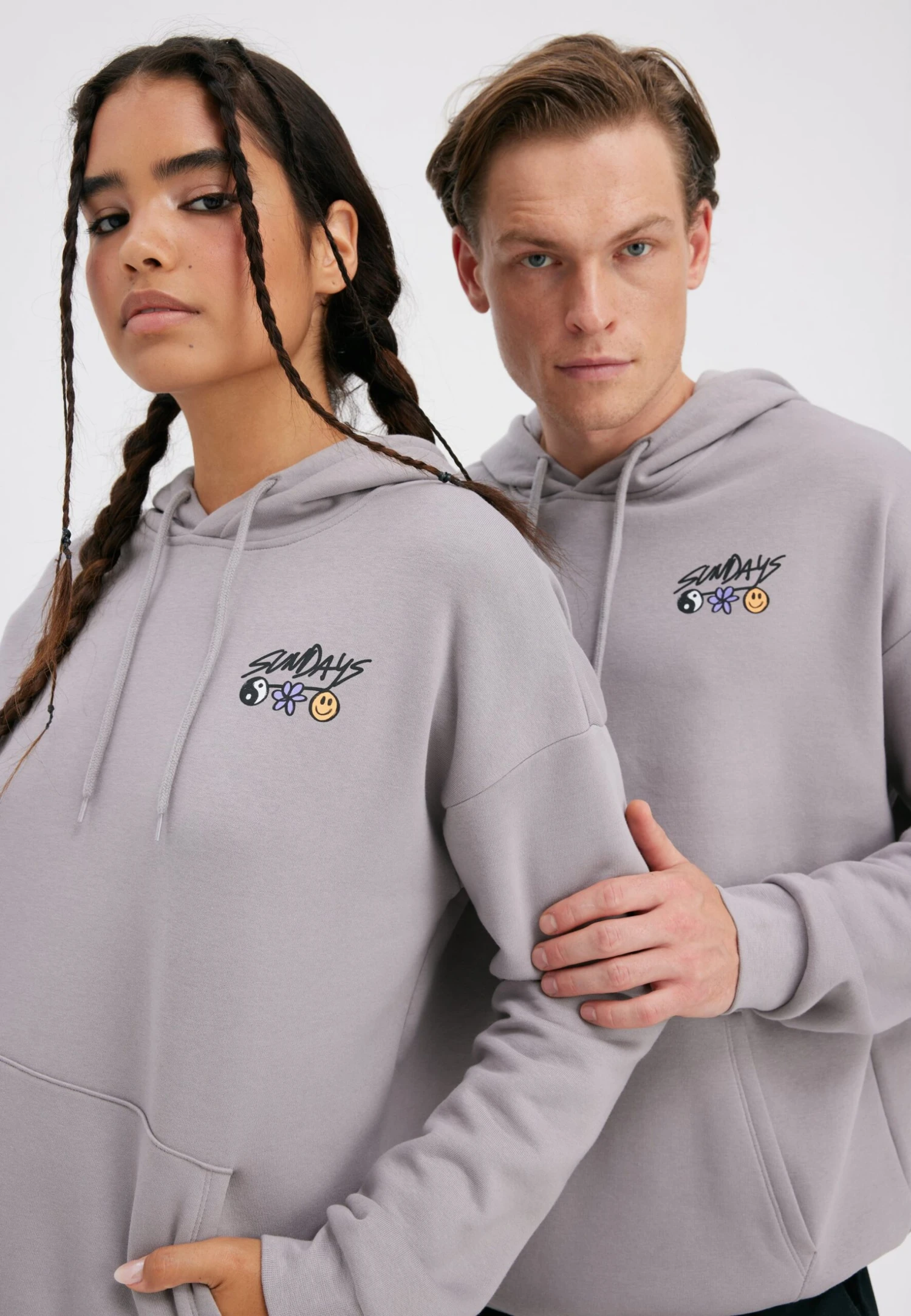 YOURTURN UnisexFelpaGrey Uomo Maglieria E Felpe YO1210168-C11 4 YOURTURN UnisexFelpaGrey Uomo Maglieria E Felpe YO1210168-C11 - immagine 4