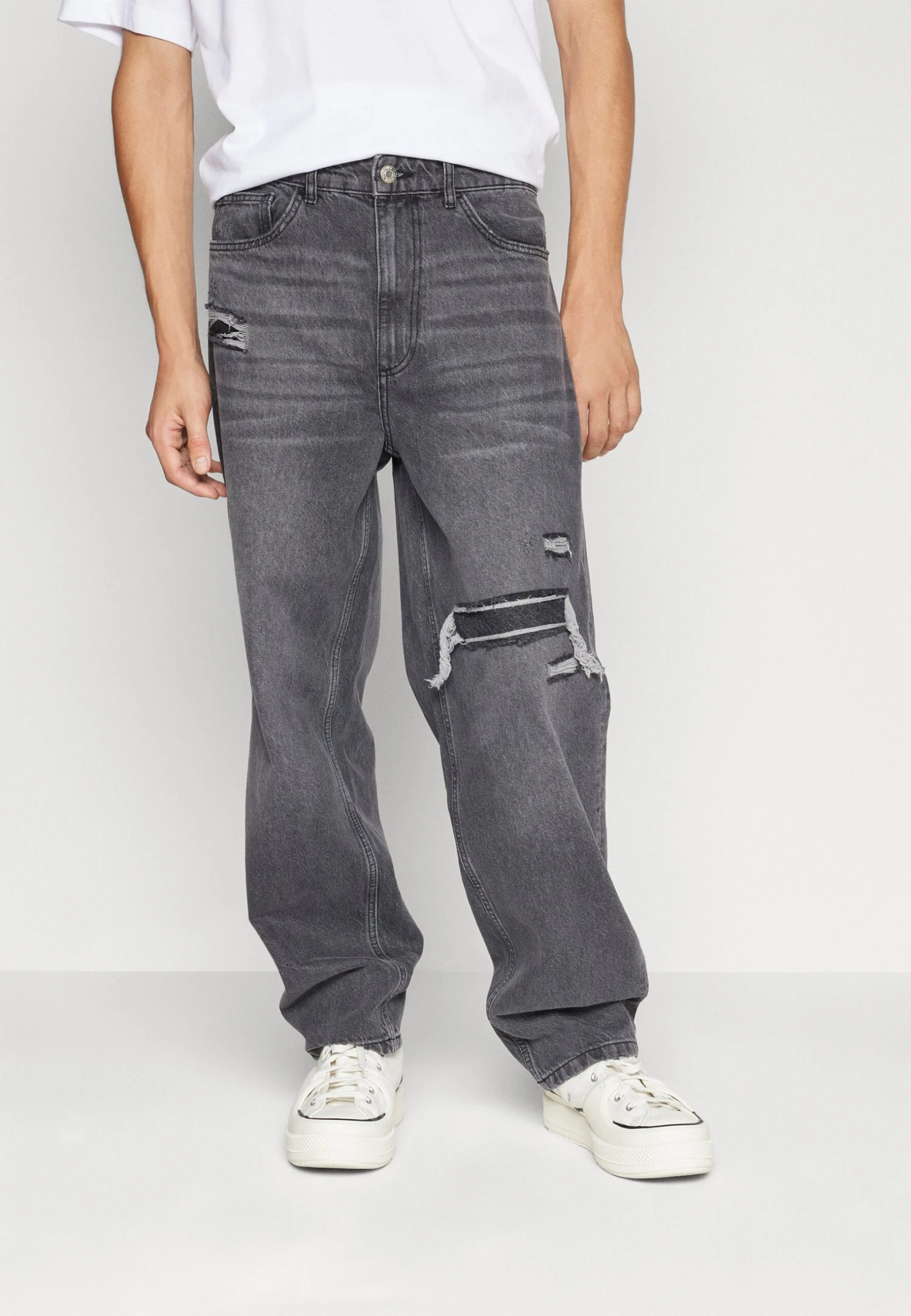 YOURTURN Straight Leg Relaxed UnisexJeans BaggyBlack Denim Donna Jeans YO121014K-Q11 1 YOURTURN Straight Leg Relaxed UnisexJeans BaggyBlack Denim Donna Jeans YO121014K-Q11