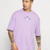 YOURTURN Oversize UnisexT-Shirt Con StampaLilac Uomo T-shirt E Polo YO12100FM-I11